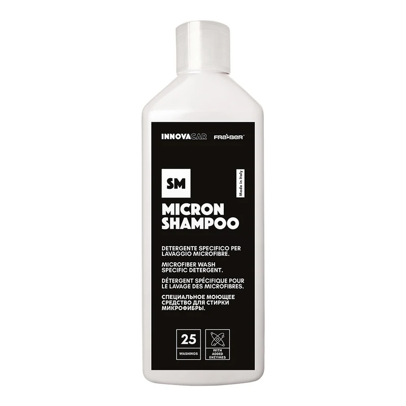SM MICRON SHAMPOO BY INNOVACAR CLEANING AGENT AND DETERGENT FOR MICROFIBER CLOTHS – CENTER