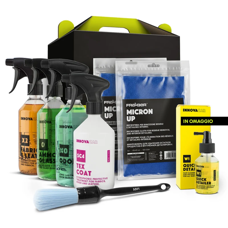 CAR INTERIOR CLEANING KIT FOR INTERIOR DETAILING BY INNOVACAR