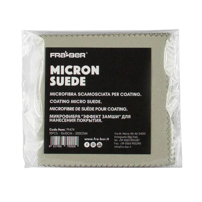 MICRON SUEDE BY INNOVACAR SMALL MICROSUEDE CLOTH IN MICROFIBER SUEDE FOR CARS 10 PCS – CENTER