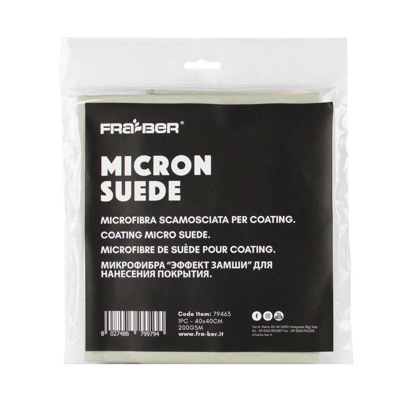 MICRON SUEDE BY INNOVACAR MICROSUEDE MICROFIBER CLOTH FOR CARS – CENTER
