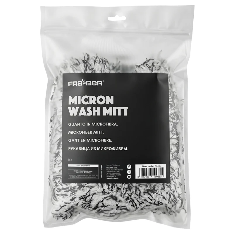 MICRON WASH MITT BY INNOVACAR MICROFIBER GLOVE FOR CAR WASHING – CENTER
