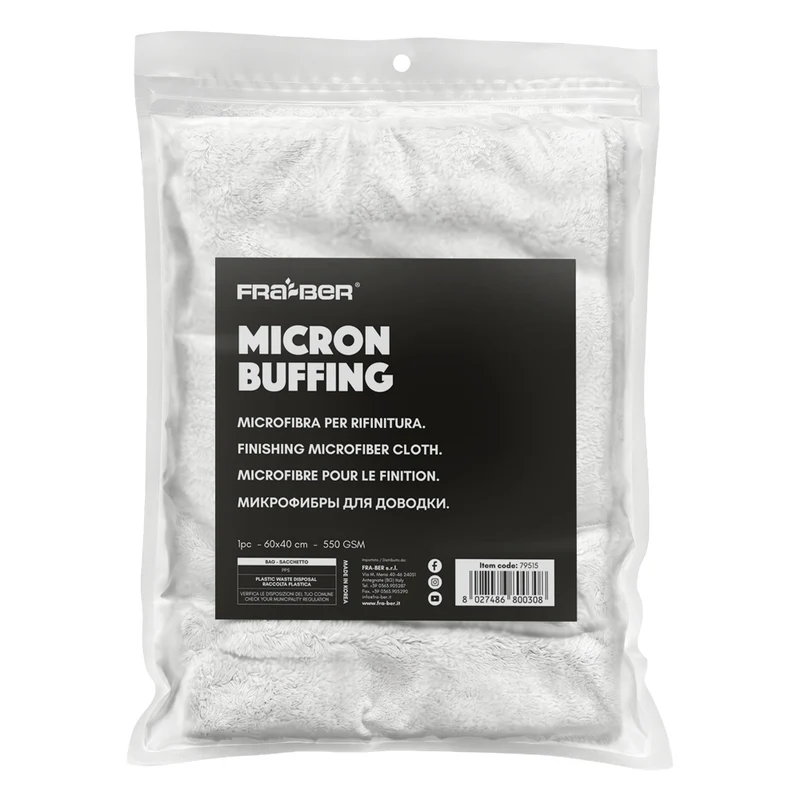 MICRON BUFFING BY INNOVACAR MICROFIBER CLOTH FOR CAR FINISHING – CENTER