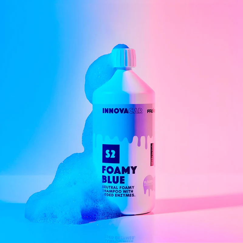 S2 FOAMY COLOR DI INNOVACAR SHAMPOO FOAM AUTO COLORATO CON SCHIUMA BLU A PH NEUTRO