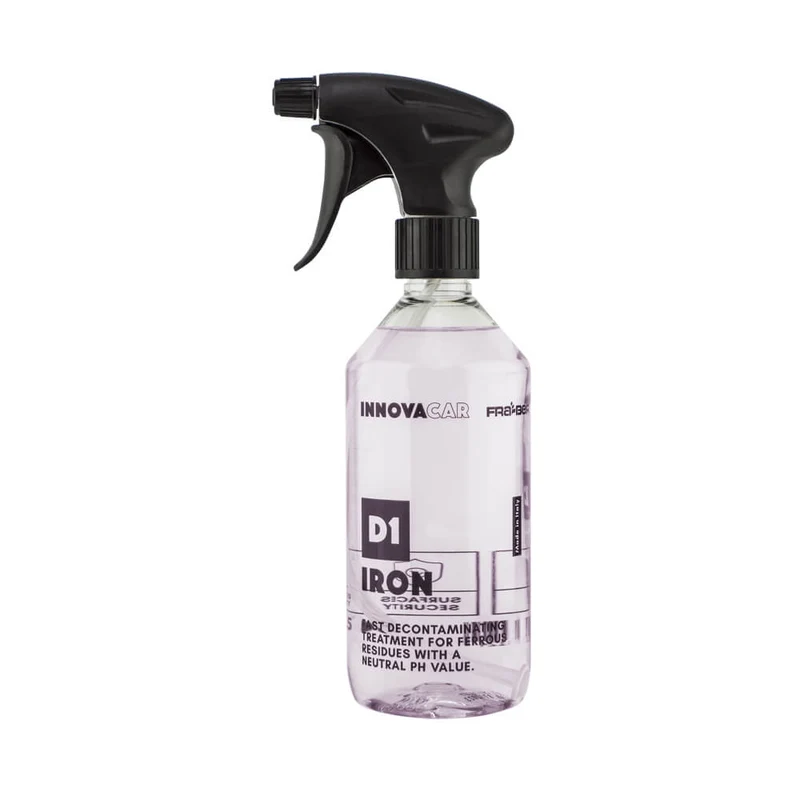 D1 IRON DI INNOVACAR IRON REMOVER E DECONTAMINANTE FERROSO PER CERCHI, CARROZZERIA E VETRI AUTO – CENTRO