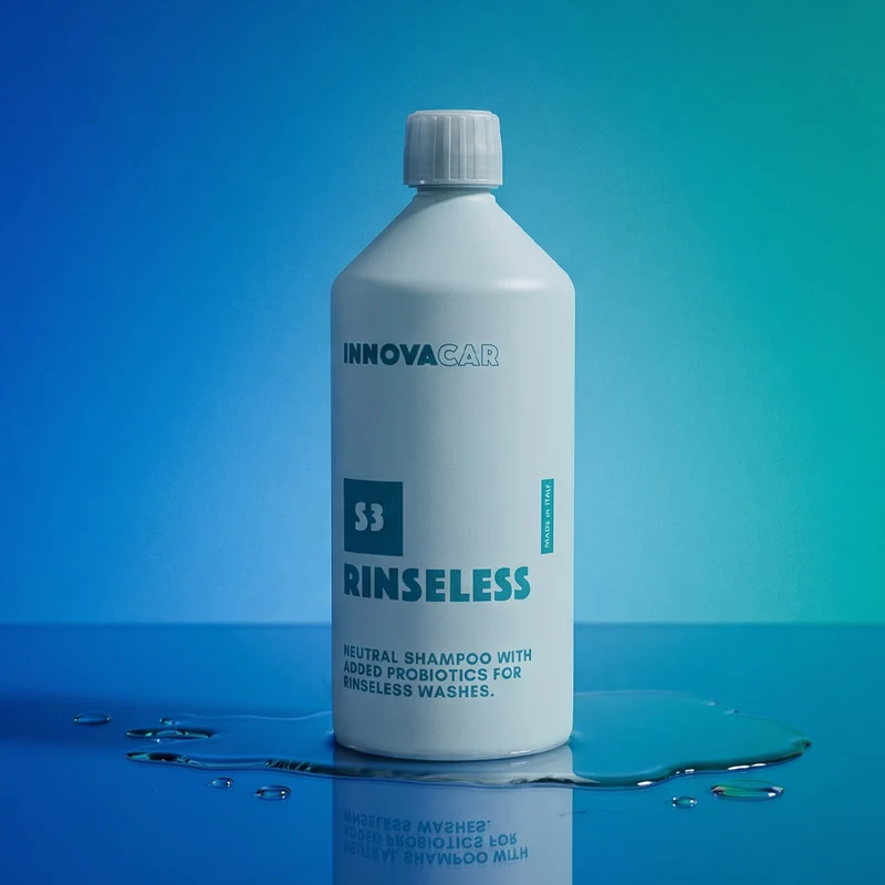S3 RINSELESS DI INNOVACAR SHAMPOO RINSELESS E WATERLESS PER LAVAGGIO SENZA RISCIACQUO