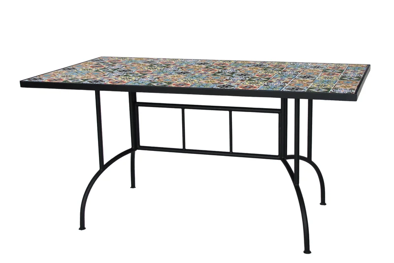 Tavolo Rettangolare Mosaico FLOWER Verdelook