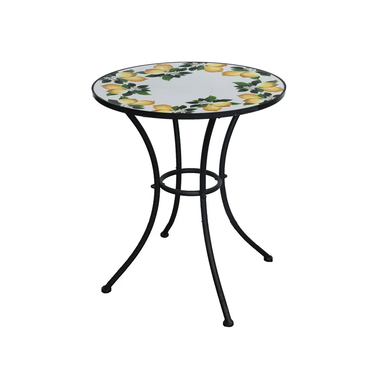 Tavolino Tondo Mosaico LEMON Verdelook