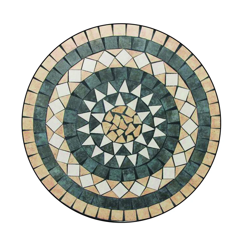 Tavolino Tondo Mosaico CLASSIC Verdelook