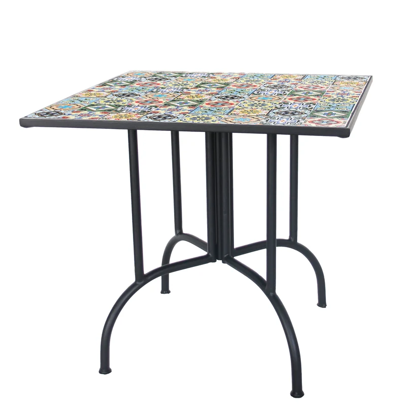 Tavolino Quadrato Mosaico FLOWER Verdelook
