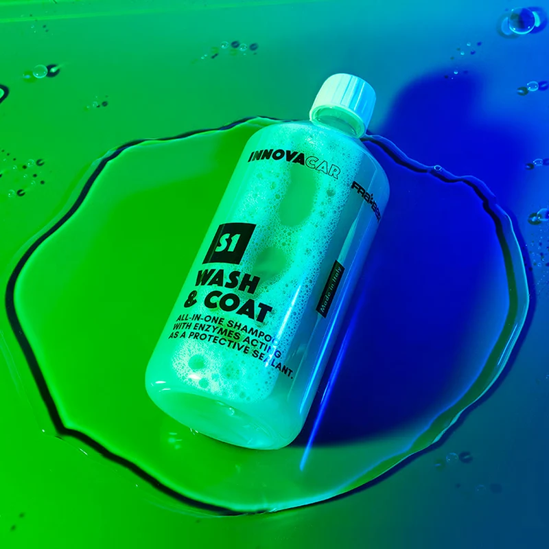 S1 WASH&COAT DI INNOVACAR SHAMPOO NANOTECNOLOGICO AUTOLUCIDANTE PROTETTIVO E SIGILLANTE PER AUTO