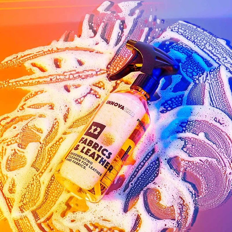 X2 FABRICS&LEATHER BY INNOVACAR LEATHER CAR SEAT CLEANER AND FABRIC RENEWER