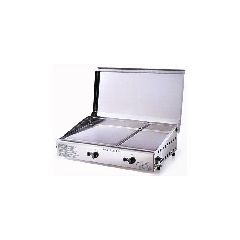 Plancha inox con coperchio art. 4071