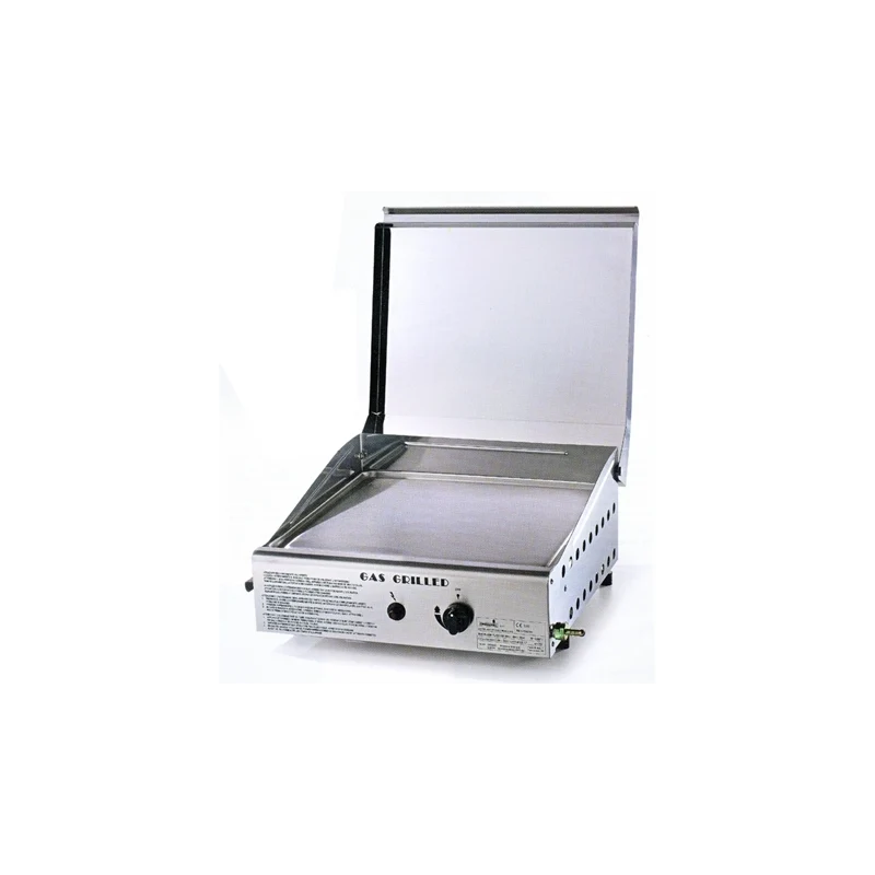 Plancha inox con coperchio art. 4044