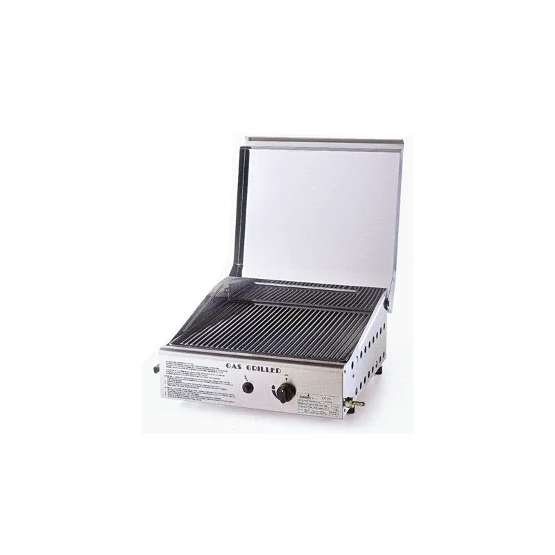 Plancha inox con coperchio art. 4043
