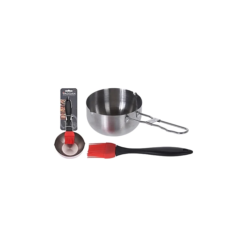 Pentolino INOX con pennello