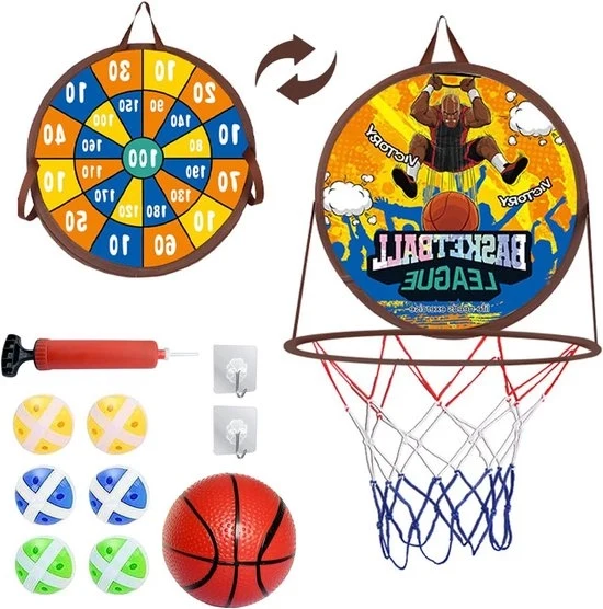 Tavolo da Dart con Cestista - Divertimento 2-in-1 - Adatto per Bambini