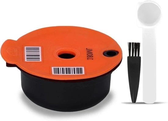Filtro per caffè Ecocompatibile Non facile da deformare Capsula di caffè riciclabile Sostenibile per uso domestico per macchina da caffè portatile (Arancia 180ML)