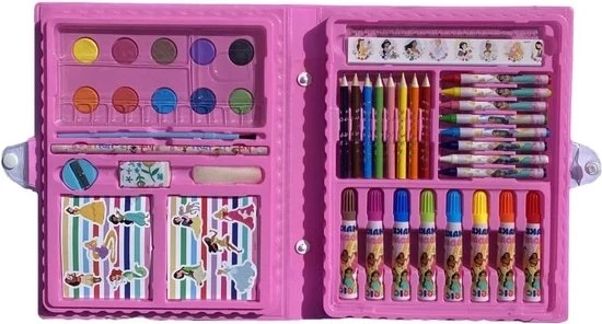 Collezione di 52 aquarello pastello per bambini con contenitore.