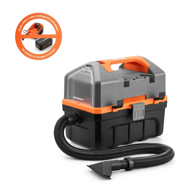 FUXTEC Aspirasolidi e liquidi a Batteria FX-E1VC20 Funzione di Soffiaggio, Accessori Inclusi No Batteria