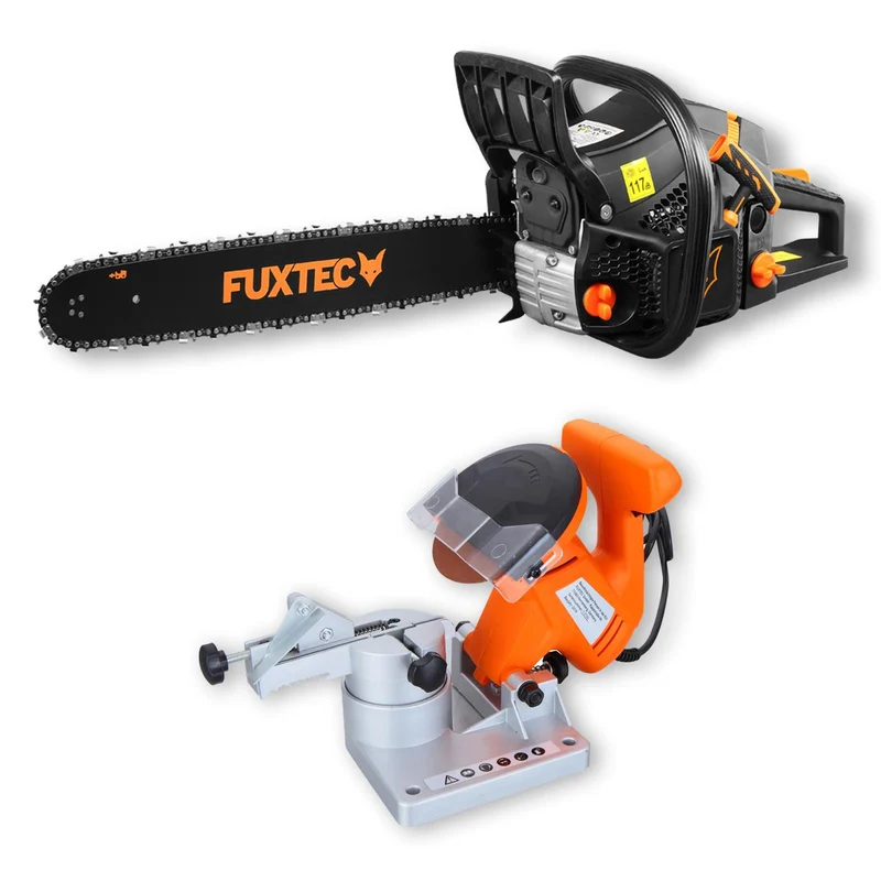 Pacchetto affilacatene FUXTEC + motosega a scoppio KS262