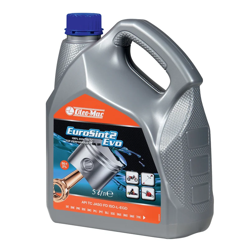 Olio EUROSINT 2 EVO OLEOMAC 5l a base sintetica per motore a 2 tempi