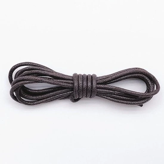 Due paia di cordoncini in cotone di 60 cm di lunghezza - Cordoncini rotondi in cotone di 2,5 mm - Cordoncini robusti rotondi - Cordoncini duraturi - Cordoncini per stivali - Cordoncini in pelle impermeabili - Per scarpe e stivali eleganti