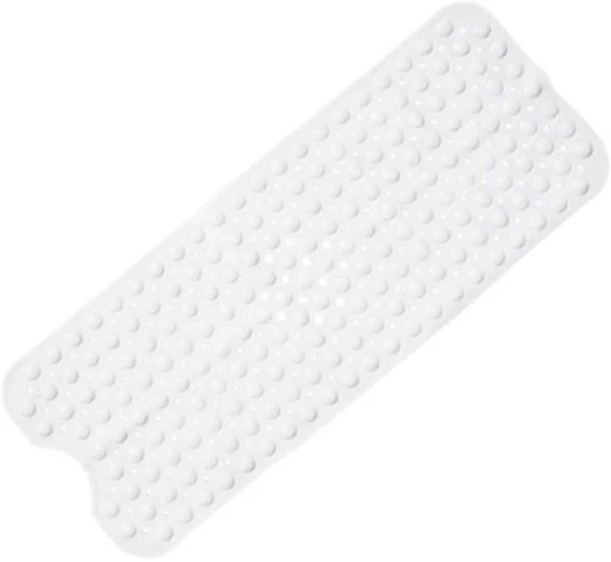 Matrice antiscivolo per docce - senza viti, BPA, senza lattice, resistente alla muffa, lavabile in lavatrice - sicuro, sostenibile e comodo per docce (100 x 40 cm) - Bianco - 40*100cm