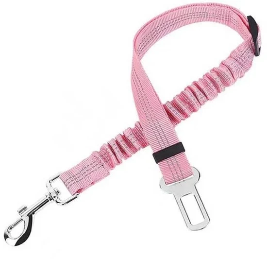 Cinturone per cani per auto - lunghezza regolabile cinturone di sicurezza per cani - 2 pezzi - cinturone di sicurezza con assorbimento elastico dell'urto e robusta attaccatura - larghezza 2,5 cm, lunghezza totale regolabile 47-70 cm