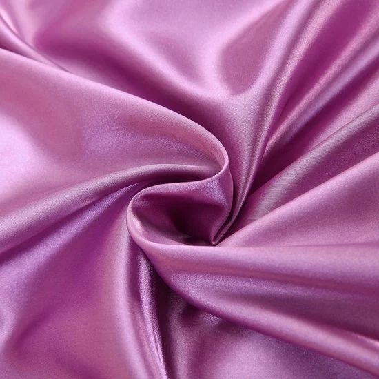 Cuscino a due facce in seta - morbido e soffice cuscino per letto - chiusura a imbuto - anti-parassiti e ipoallergenico - protegge capelli e pelle dalle rughe - 51x91cm - Viola Rosso Scuro