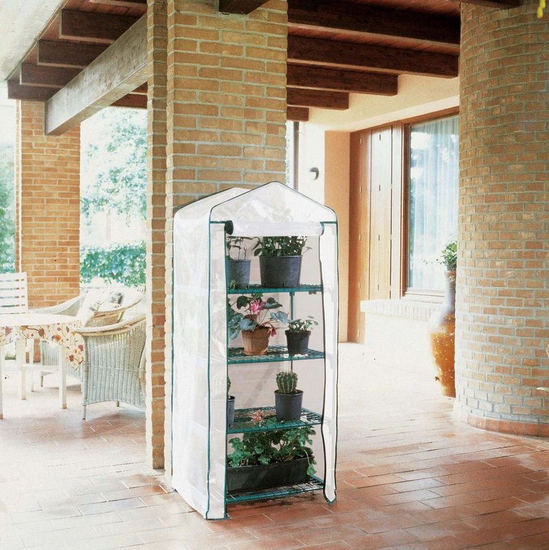 Telo Ricambio per Serra Verdemax Azalea 4 Ripiani 70x50x158 cm in TNT Bianco