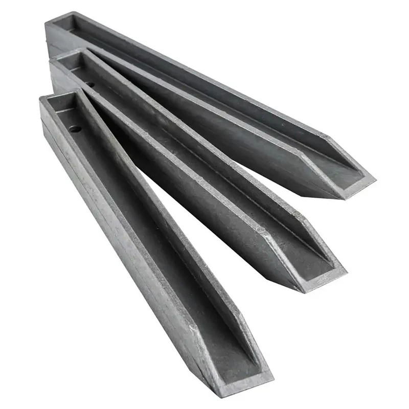 Set 5 Picchetti per Bordo Flessibile da Giardino Verdemax Effetto Roccia 28 cm in PP Grigio
