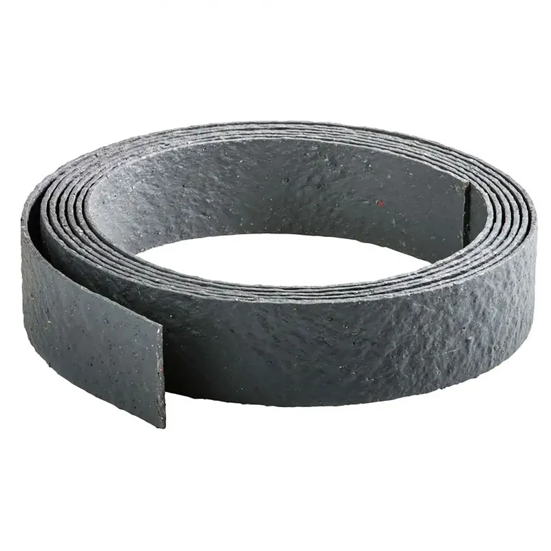 Bordo Flessibile da Giardino Verdemax Effetto Roccia 5 m x 12 cm in PP Grigio