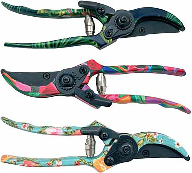 Forbici da Pota Ergonomica Design Floreale 20 cm Lama Teflonata in Alluminio