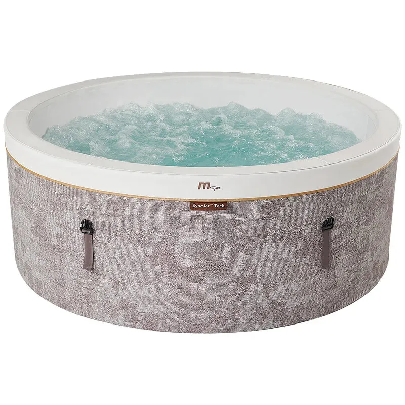 Vasca Idromassaggio Spa Cocoon Smontabile Trasportabile Gonfiabile Ø180x65 cm in PVC Marrone