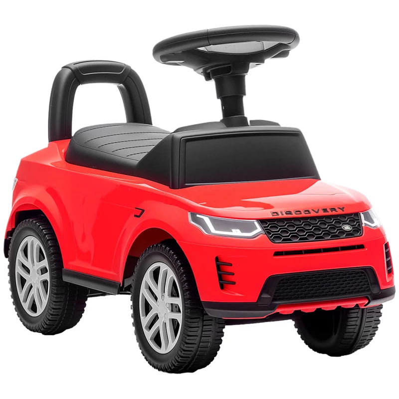 Macchina Cavalcabile per Bambini 65,5x28x42 cm Licenza Land Rover con Clacson e Spazio Portaoggetti Rosso
