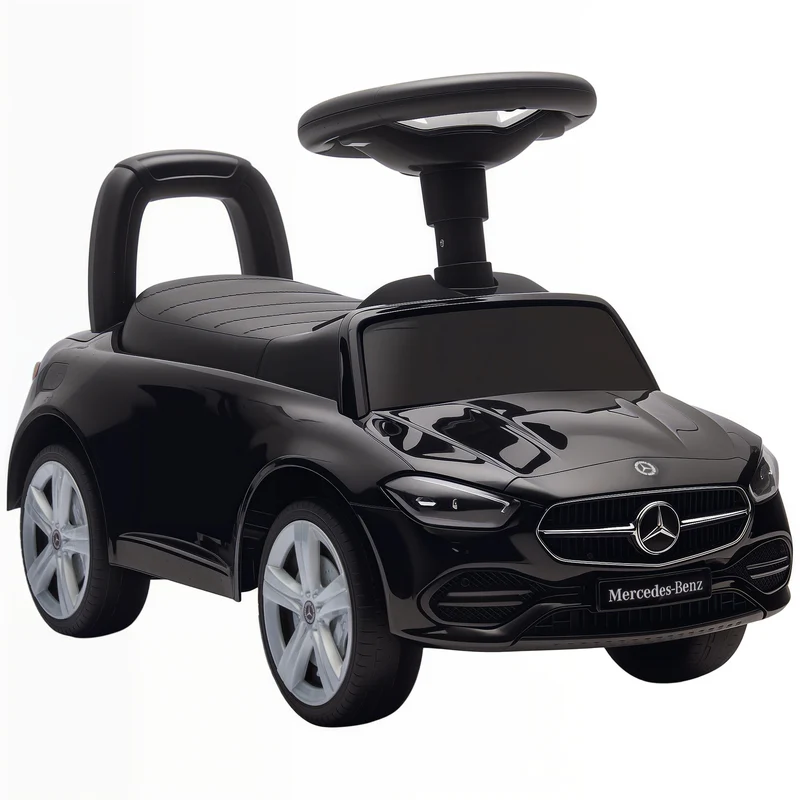 Macchina per Bambini Cavalcabile 65x28x39 cm Licenza Mercedes Benz Clacson e Spazio Portaoggetti Nero