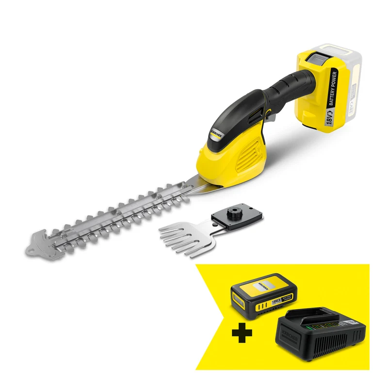 GSH 18-20 Battery + Battery set _(Sottocategoria: Cesoia per erba e arbusti a batteria)_ Kärcher
