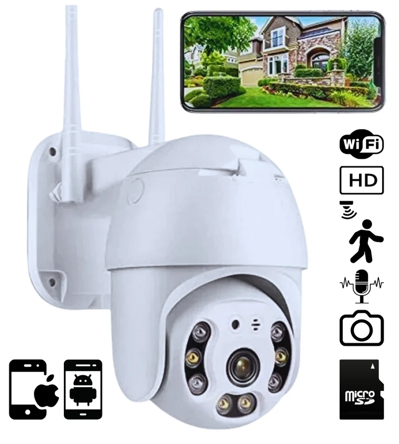 Telecamera IP Cam PTZ WiFi Esterna Motorizzata Sorveglianza Smart App Yoosee