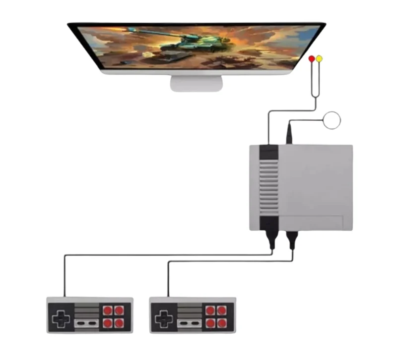 Mini Console Game Box con 620 Giochi Integrati 2 Cotroller Videogioco