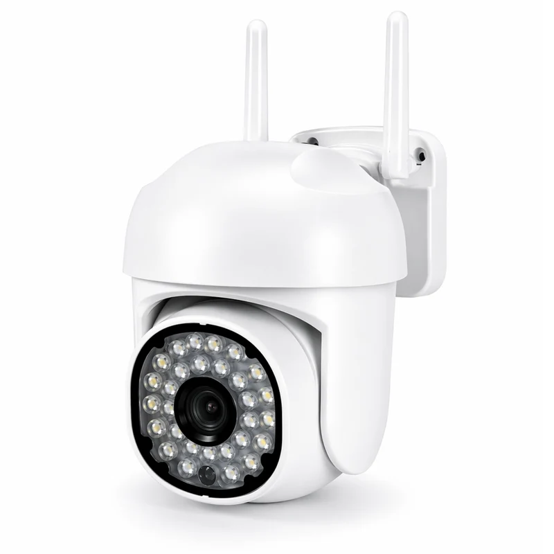 Telecamera WiFi Interno Esterno IP66 1080P HD PTZ Visione Notturna Audio App JT