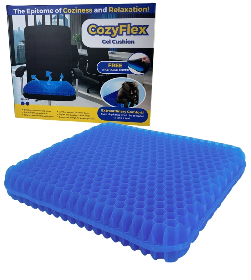 Cuscino in Gel Spesso Antiscivolo Traspirante Cuscino Anti Decubito Lombare
