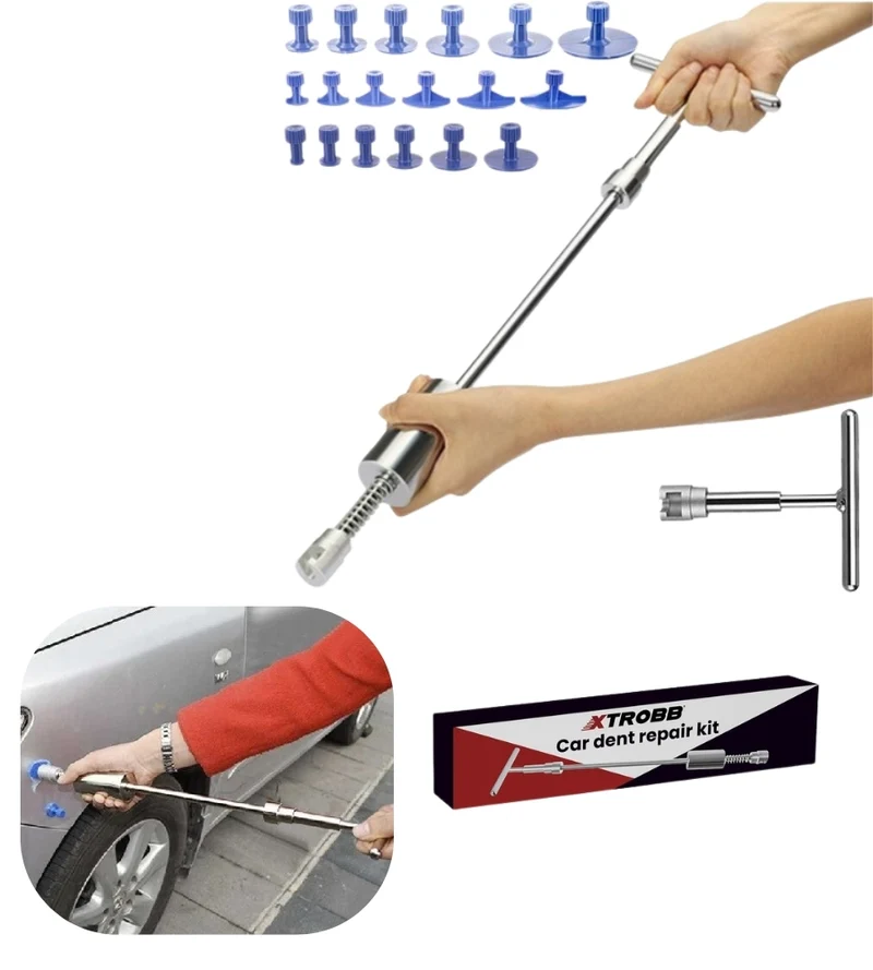 Kit Riparazione Botte Ammaccature Tira Bolli Bolle Auto e Moto per Carrozzeria