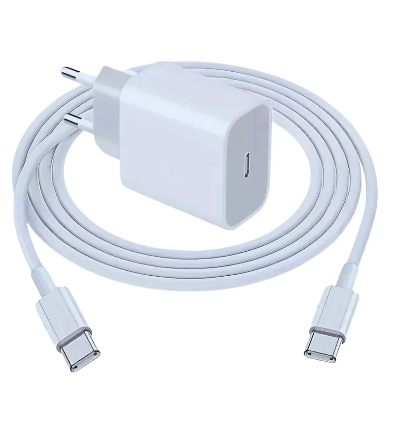 Caricabatteria 30W Caricatore + Cavo USB-C Compatibile Iphone Smartphone