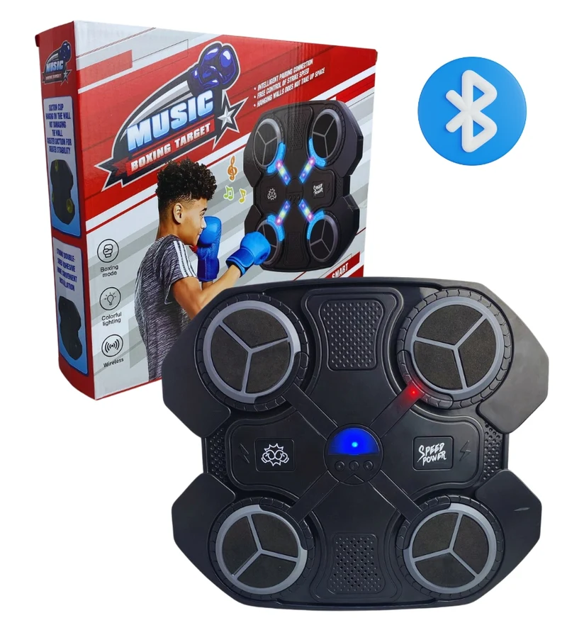 Macchina da Boxe Ritmo Musicale Bluetooth Boxing Machine con Guantoni Bambini