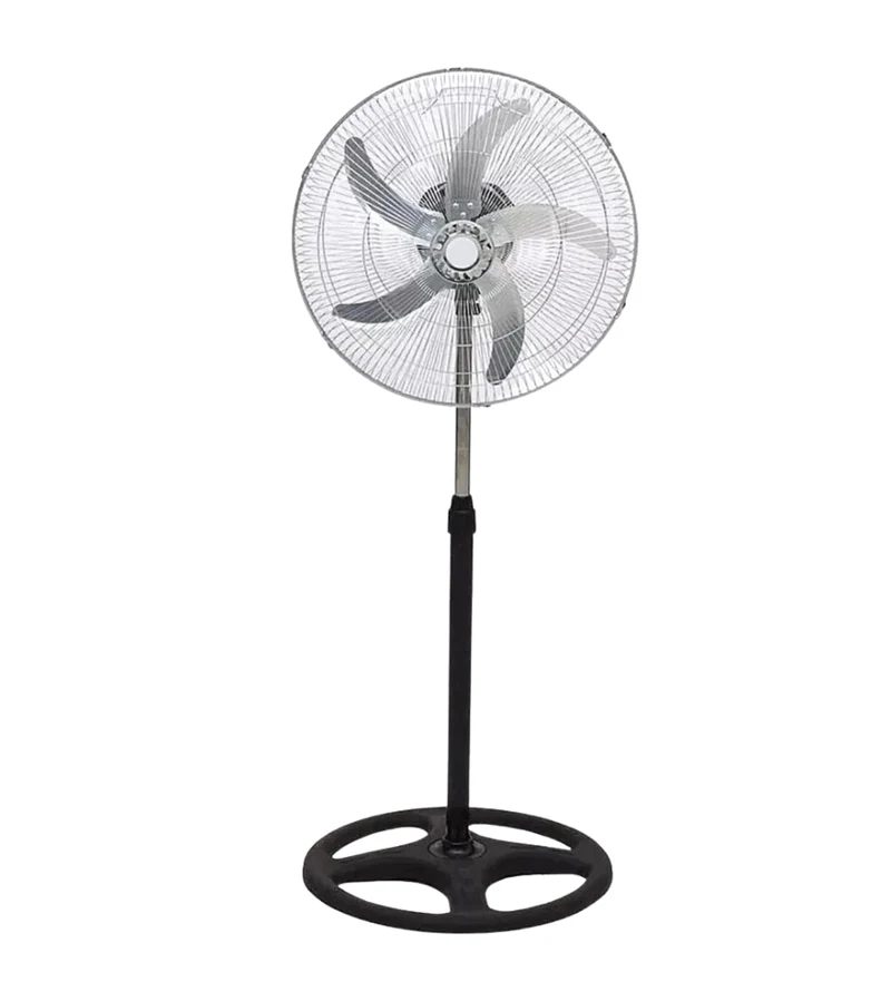 Ventilatore a Piantana Acciaio 75W 3 Velocità Altezza Regolabile Base Anticaduta