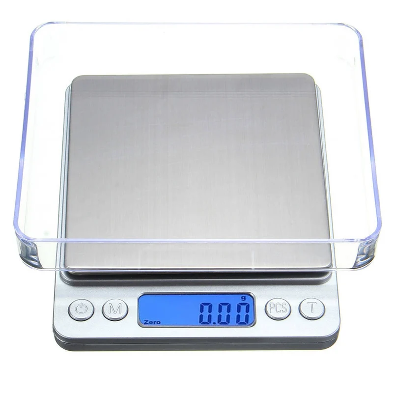 Mini Bilancia di Precisione Digitale Bilancino 0,1 - 2 Kg con Lcd Funzione Tara