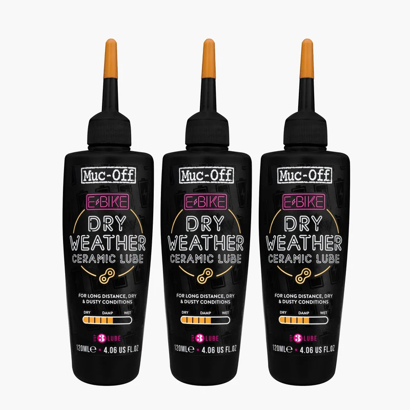 3 x eBike Dry Weather Lube 120ml
