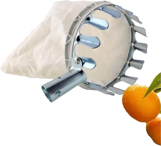 Raccolta Frutta con Tasca - Adatto per Diverse Maniglie - Metallo