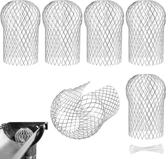 Blade protezione per canali di scarico - Prevenire ostruzioni - Set di 6 - Alluminio