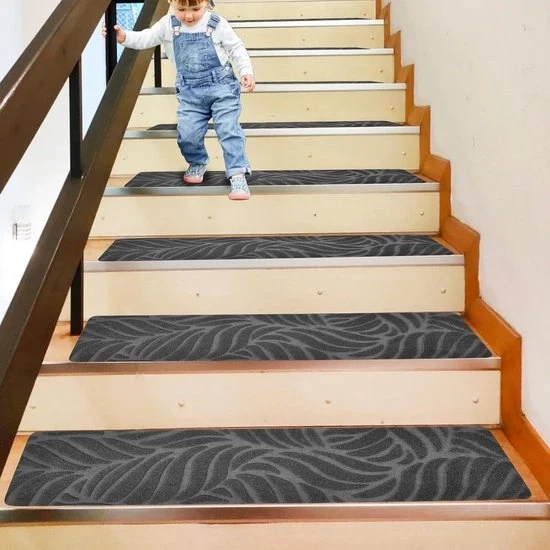 15 pezzi di tappeti di ingresso anti-slip - lacci 76 x 20 cm - autoadesivi - con superficie anti-slip in gomma - lavabile - tappeto di sicurezza per coprire il pavimento - per bambini e animali domestici